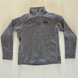 Patagonia Women’s Better Sweater ¼ Zip Smokey Violet Fleece Pullover Size Large